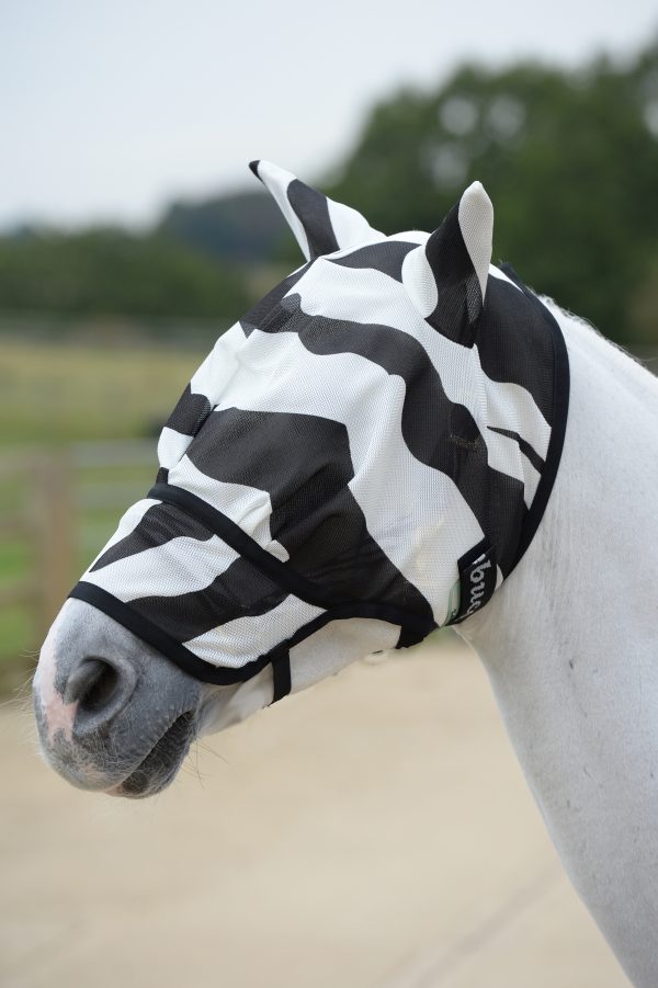 Bucas Buzz-off Zebra vliegenmasker Extended Nose