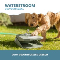 Coolpets Splash Water Fountain Olijfgroen