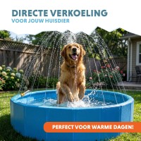 Coolpets Splash Sprinkler Pool
