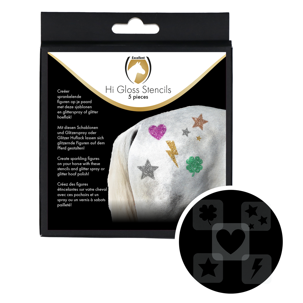 Excellent Horse Hi Gloss Stencils 5 stuks