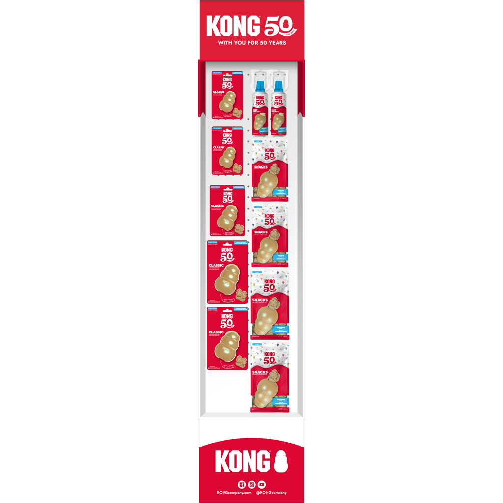 KONG 50th Anniversary Free Standing Display Unit