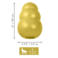 KONG 50th Anniversary KONG Classic Gold Lg