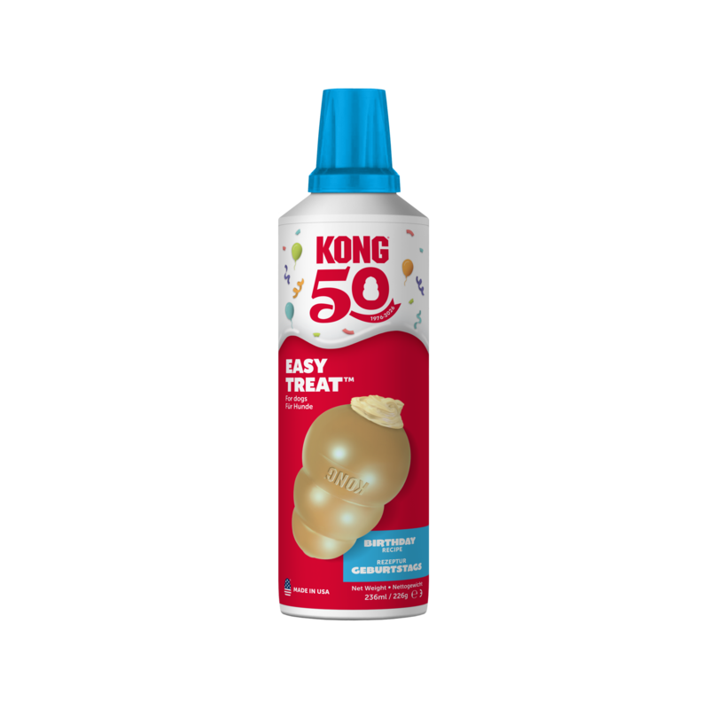 KONG 50th Anniversary KONG Easy Treat&reg; Birthday Cake 8 oz