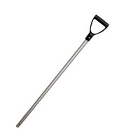 Schop steel aluminium 28x105 cm Zwart handvat