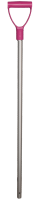 Schop steel aluminium 28x105 cm Roze handvat