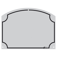 Stal Naamplaatje 70x95 mm